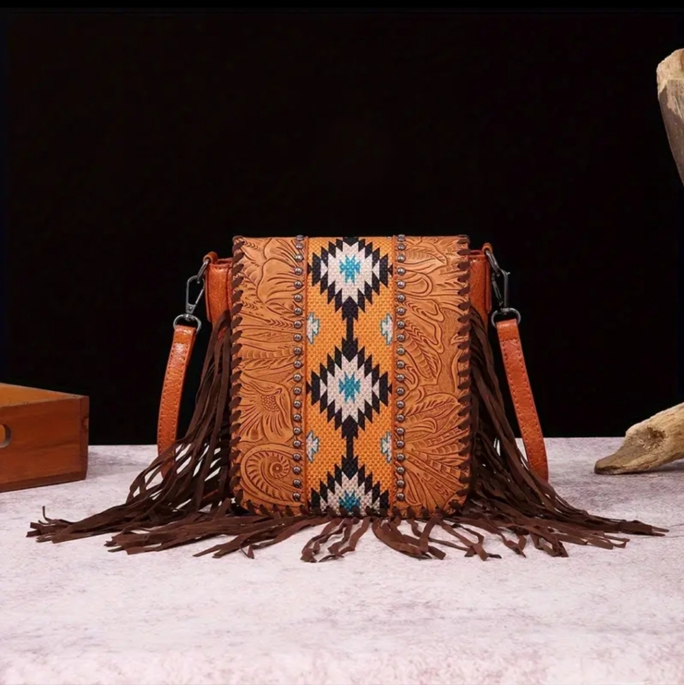Boho Tassel Crossbody NWT